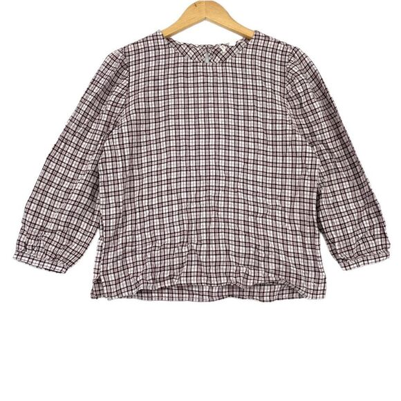 Treasure & Bond Plaid Blouse NWT S - Picture 1 of 10